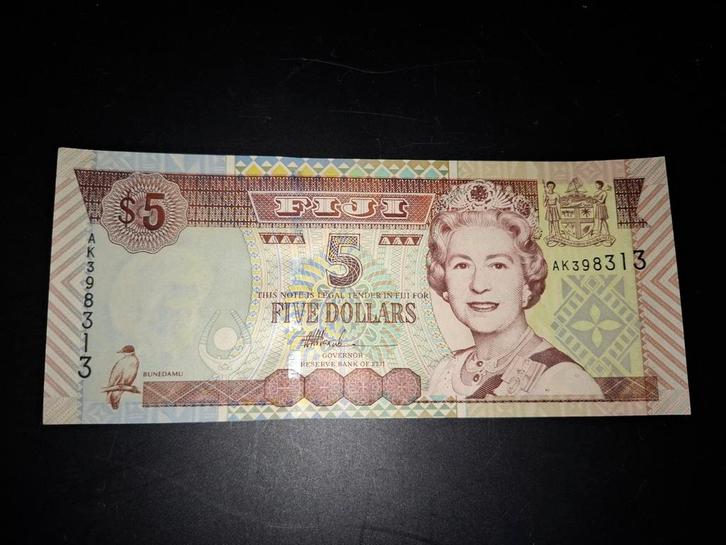 ### Fiji 5 dollar 2002 ###, Postzegels en Munten, Bankbiljetten | Oceanië, Ophalen of Verzenden