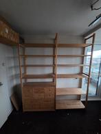 Wand stellingkast grenen jaren 60 ( met 10 lades ), Ophalen, Gebruikt