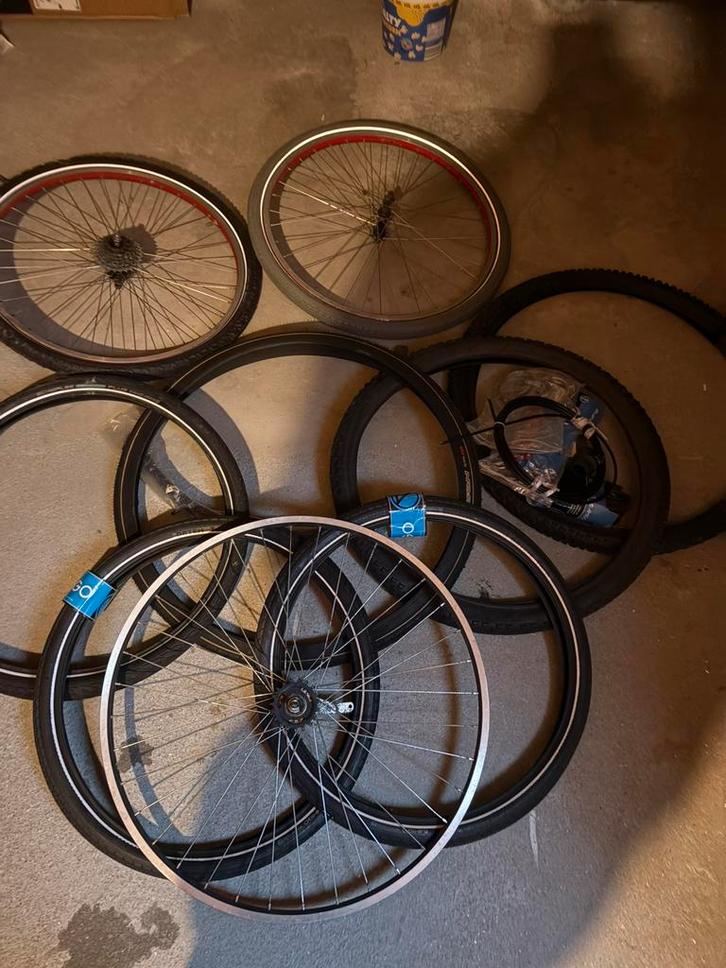 Mooie partij fietsonderdelen!, Fietsen en Brommers, Fietsonderdelen, Zo goed als nieuw, Algemeen, Wiel, Ophalen