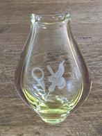 Vintage citrien glazen vaas, Antiek en Kunst, Antiek | Vazen, Ophalen of Verzenden