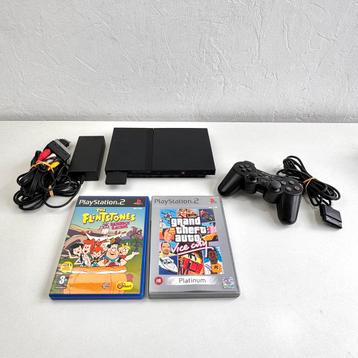 PlayStation 2 Slim Zwart | met accessories beschikbaar voor biedingen