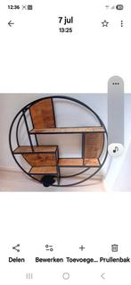 Wandrek Zwart Staal met Mango Hout, Ophalen of Verzenden, Nieuw