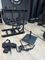 Set van 2 fitness power sleds, push and pull plus harnas, Overige typen, Ophalen of Verzenden, Zo goed als nieuw, X