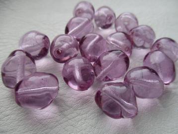 7256/ partij lavendel crystal glaskralen beschikbaar voor biedingen