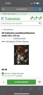 Wandkleed bloemen HD collection, Antiek en Kunst, Kunst | Schilderijen | Abstract, Ophalen of Verzenden