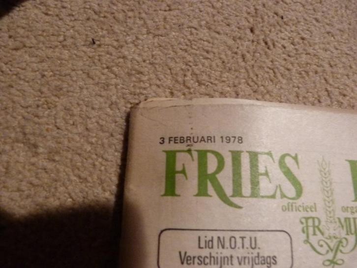 Fries landbouwblad 1978 - vruchtwisseling en bodemziekten, Boeken, Tijdschriften en Kranten, Zo goed als nieuw, Wetenschap en Natuur