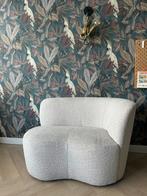 Woood fauteuil Stone rechts boucle creme, Huis en Inrichting, Fauteuils, Ophalen, Gebruikt, 75 tot 100 cm, 100 tot 125 cm