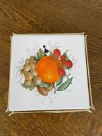 Villeroy & Boch onderzetter, sinaasappel met fruit, Gebruikt, Overige typen, Ophalen of Verzenden, Overige stijlen