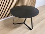 Sjieke Kea Gold salontafel zwart metaal met steen patroon, Ophalen, Gebruikt, 50 tot 100 cm, Rond