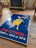 Emaille bord Spa Citron, Verzamelen, Merken en Reclamevoorwerpen, Ophalen of Verzenden, Zo goed als nieuw, Reclamebord