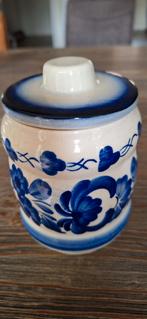 Mooie pot met blauwe bloemen, Antiek en Kunst, Ophalen of Verzenden