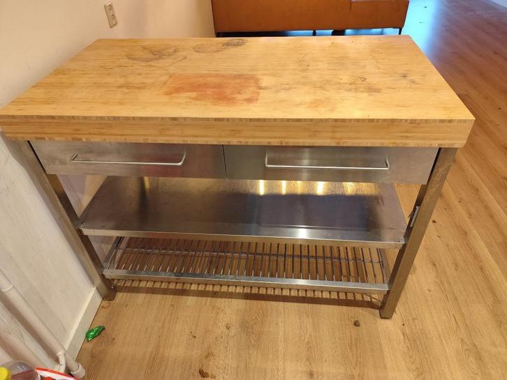 Werkbank/portable keukenblok RIMFORSA IKEA, Huis en Inrichting, Keuken | Keukenelementen, Gebruikt, Minder dan 100 cm, 100 tot 150 cm