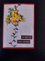 Zelfgemaakte Kerstkaart met Kip, Ophalen of Verzenden, Nieuw, Kerst