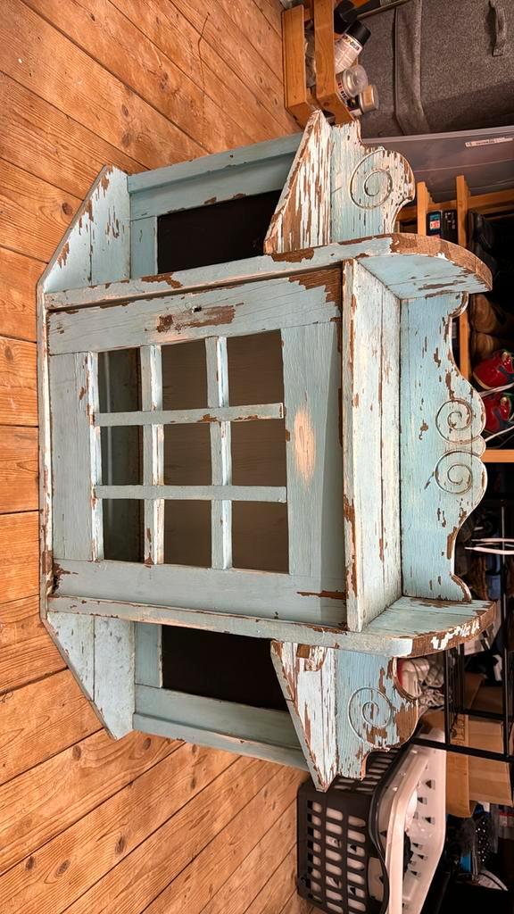 Antiek kastje, geschilderd, kleine reparatie nodig., Huis en Inrichting, Kasten | Buffetkasten, Gebruikt, Minder dan 100 cm, Minder dan 50 cm