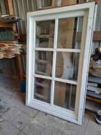 Hardhouten raamkozijn, Gebruikt, Raamkozijn, 150 tot 225 cm, Inclusief glas