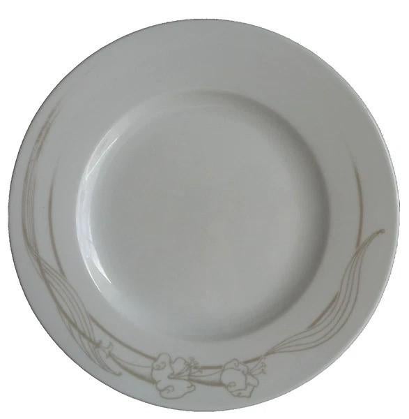 Mosa Ontbijtbord 6x 21cm Wit Grijs Bloemen Vintage Keramiek, Coolsingel 104, 3011 AG Rotterdam, Netherlands, Verzenden, Zo goed als nieuw