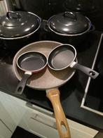 5 x Braadpannen, Huis en Inrichting, Ophalen, Zo goed als nieuw, Pannenset