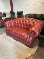 Chesterfield bank twee zits bankstel rood bruin bank ZGAN, 2871SK, Klassieke, Mariansoliak8@gmail.com, Ophalen of Verzenden