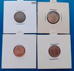 4 generaties centen - 1948-2016 UNC, Postzegels en Munten, Munten | Nederland, Verzenden, Koningin Wilhelmina, 1 cent, Setje
