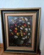 Bloemen schilderij van Theo v.d. Poel, Antiek en Kunst, Kunst | Schilderijen | Klassiek, Ophalen of Verzenden