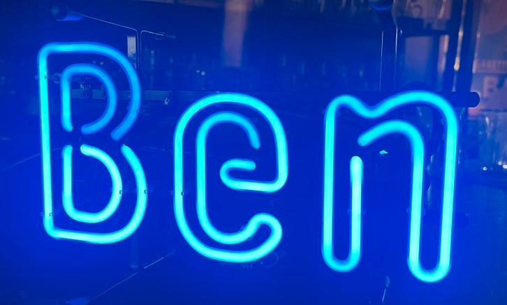 Ben Neon, Verzamelen, Merken en Reclamevoorwerpen, Zo goed als nieuw, Lichtbak of (neon) lamp, Ophalen of Verzenden