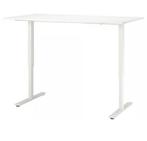 Ikea Zit Sta Bureau Wit - 160x80 cm, Huis en Inrichting, Bureaus, Ophalen, In hoogte verstelbaar, Gebruikt, Stabureau