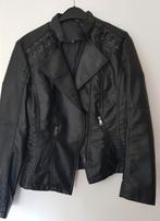 Nappa zwart leren jasje, Ophalen, Zo goed als nieuw, Maat 46/48 (XL) of groter, Zwart
