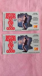 Concertkaarten Bryan Adams 30 juli 1984 De Goffert Nijmegen, Twee personen
