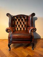 Chesterfield Fauteuil - Antiek Rood - Winchester Furniture, Huis en Inrichting, Fauteuils, Ophalen of Verzenden, Zo goed als nieuw