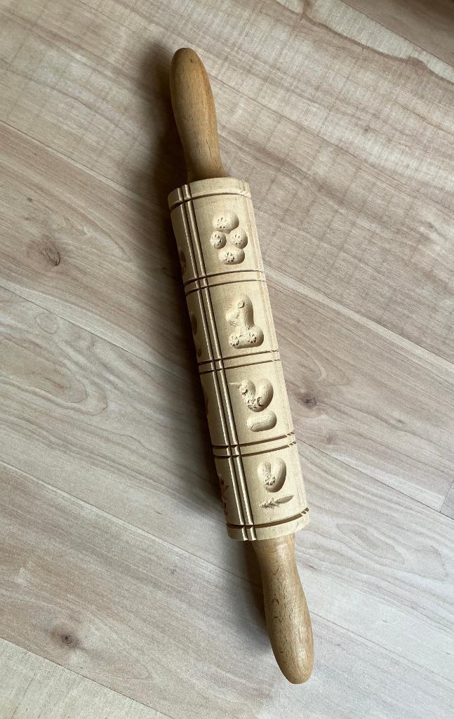 originele speculaas/ springerle houten roller nieuw, Huis en Inrichting, Keuken | Keukenbenodigdheden, Nieuw, Ophalen of Verzenden