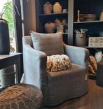 Stoere landelijke fauteuil, Huis en Inrichting, Ophalen, Zo goed als nieuw, Minder dan 75 cm, 50 tot 75 cm