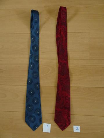 2 Trevira vintage stropdassen. beschikbaar voor biedingen