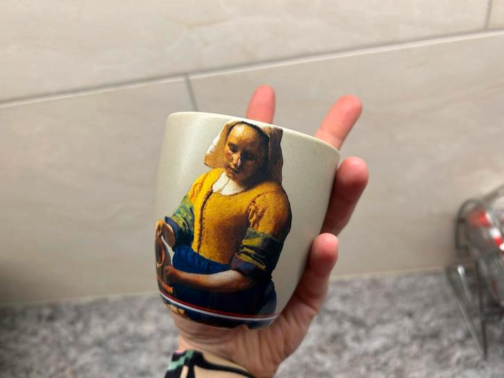 Oude Meesters - Douwe Egberts mokken, Huis en Inrichting, Keuken | Servies, Kop(pen) en/of Schotel(s), Overige stijlen, Ophalen of Verzenden