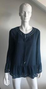 Caroline Biss leuke blauwe blouse mt studs mt 40, Verzenden, Zo goed als nieuw, Maat 38/40 (M), Blauw