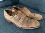 Bruin suede Van Bommel instappers dubbele gesp Mt 7, Kleding | Heren, Schoenen, Ophalen of Verzenden, Bruin