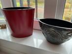 Bloempotten, Tuin en Terras, Bloempotten, Ophalen, Rond, Zo goed als nieuw, Aardewerk