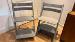 2x Stokke Tripp Trapp grijs, Ophalen, Zo goed als nieuw, Meegroeistoel