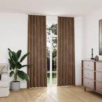 Gordijnen verduisterend 2 st met haken 140x245 cm €50, 200 cm of meer, Beige, Nieuw, Ophalen of Verzenden