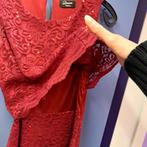 Yessica bordeaux rode jurk feestelijk met pailletjes S 47677, Yessica, ., Yessica, Ophalen of Verzenden