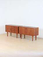 vintage teak dressoir kastjes / nachtkastjes, Ophalen, Gebruikt, Hout, Minder dan 45 cm