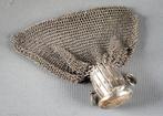 antieke sterling zilver Engelse maliënkolder muntentas, Antiek en Kunst, Ophalen of Verzenden, Zilver