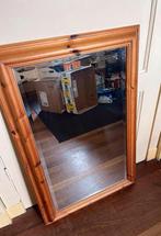 Grote spiegel met houten lijst, Ophalen, Gebruikt, Minder dan 100 cm, Rechthoekig