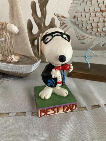 PEANUTS JIM SHORE - BEST DAD traditions - SNOOPY ( retired ) beschikbaar voor biedingen