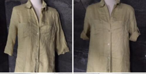 Puur linnen Safari lichtgroene blouse tuniek, Kleding | Dames, Blouses en Tunieken, Zo goed als nieuw, Maat 38/40 (M), Groen, Ophalen of Verzenden