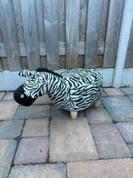 Zebra Voetenbank / Poef, Huis en Inrichting, Minder dan 50 cm, Gebruikt, Ophalen of Verzenden, Overige vormen
