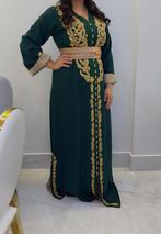 Groene Jurk met Gouden Details, Maat 38/40 (M), Ophalen of Verzenden, Zo goed als nieuw, Onder de knie