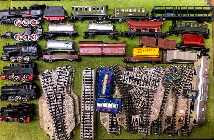 Märklin loop en sloop locs wagons en rails, Hobby en Vrije tijd, Modeltreinen | H0, Gebruikt, Treinset, Wisselstroom, Märklin