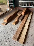 Meranti en hardhout, Ophalen, Zo goed als nieuw, Balken, Hardhout