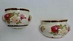 2x Vintage Romantische Modica Gouda Plateel - Bloem/Wand pot, Verzenden