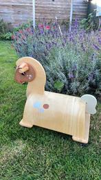 Loopkar/Loopwagen houten pony Dille en Kamille, Ophalen, Zo goed als nieuw, Rij- of Hobbelspeelgoed